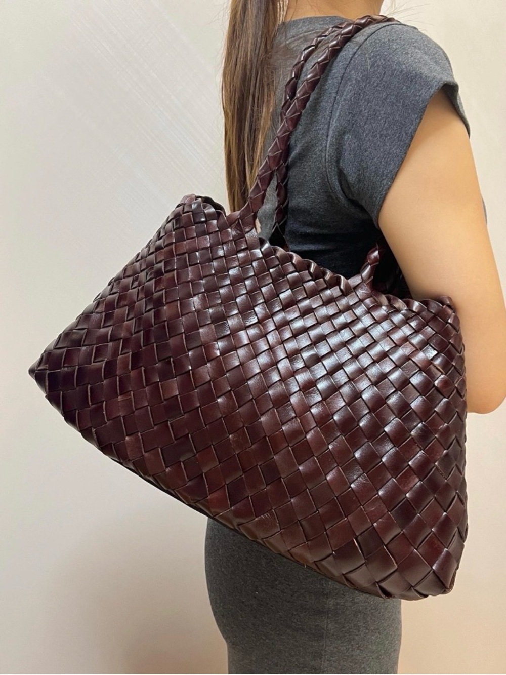 Woven Leather Tote Bag inspired by Dragon Diffusion